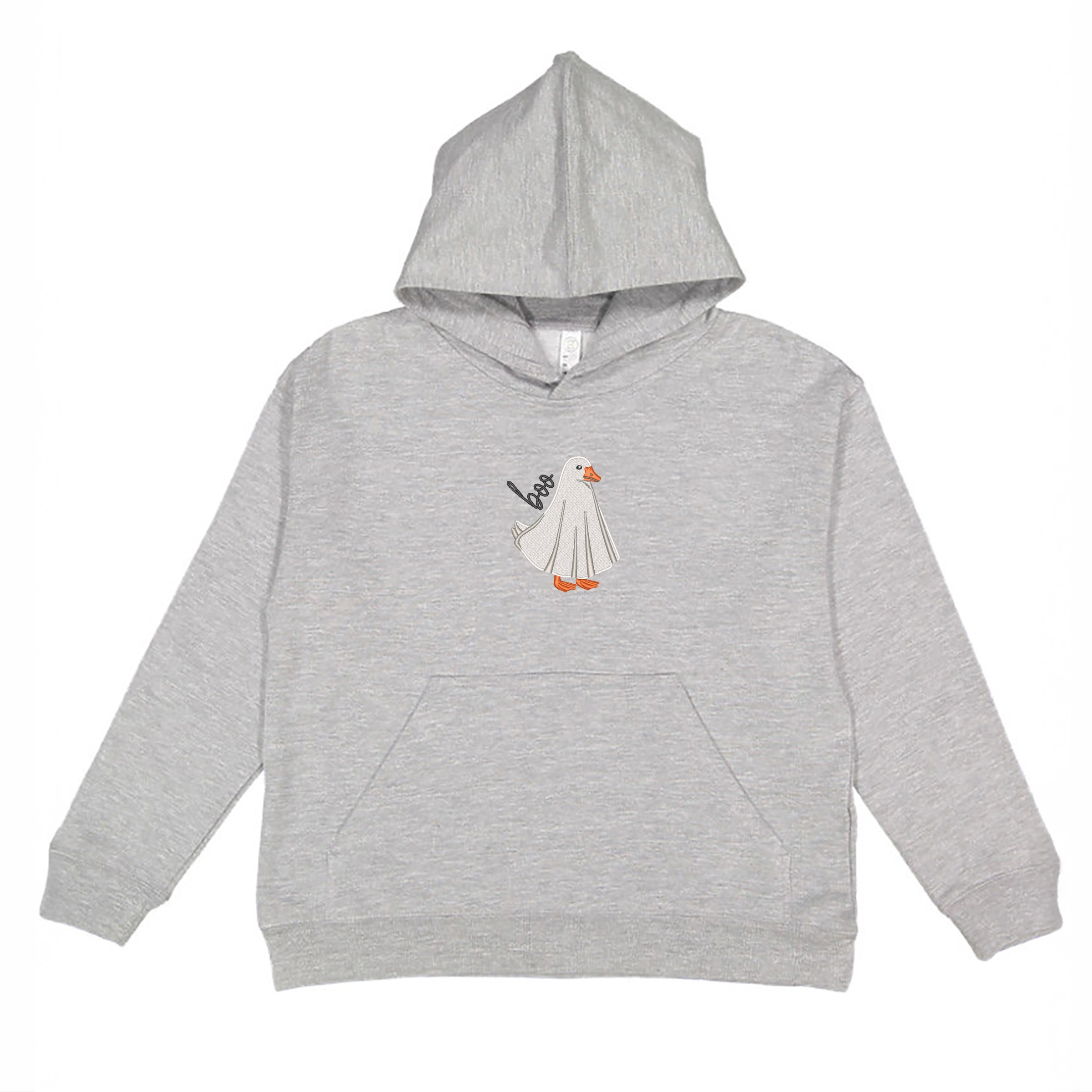 The Juniper Shop - Youth Graphic Hoodie Embroidered Boo Ghost Goose