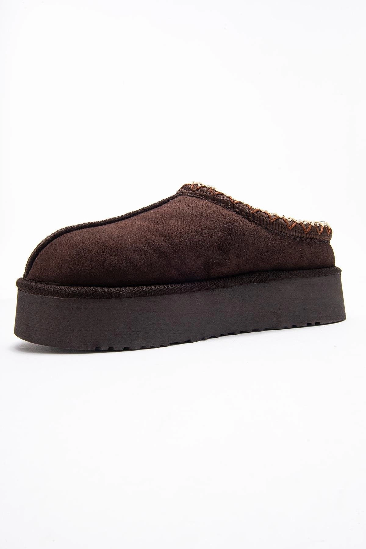 Forever & Always Womens Avelia Leather Winter Slippers