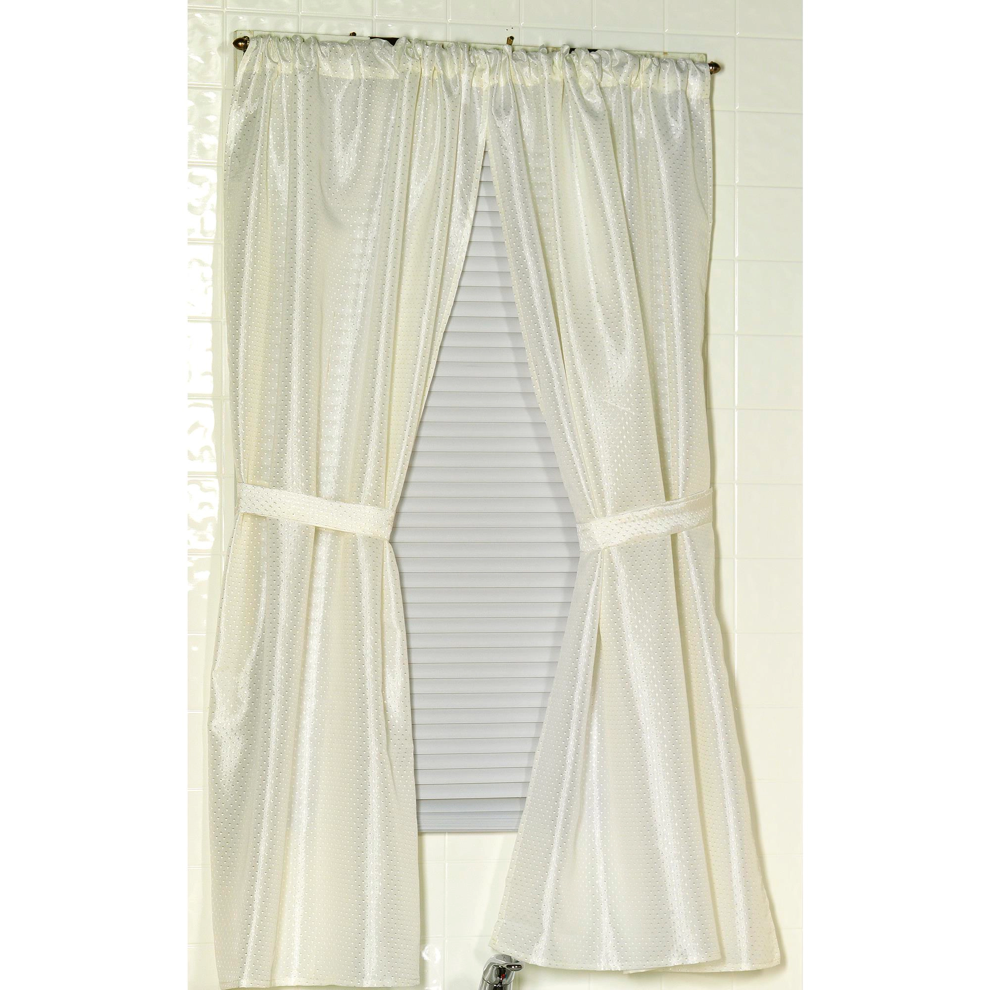 Carnation Home Fashions Lauren Diamond Piqued 100% Polyester Window Curtain