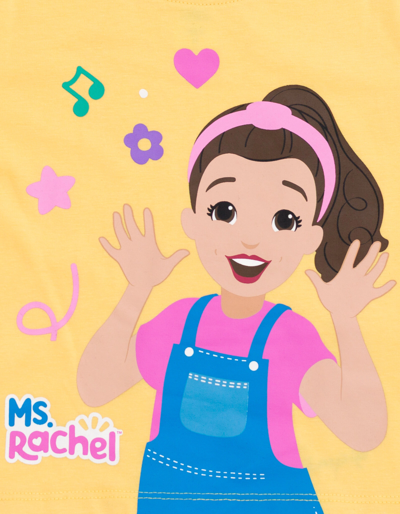 Ms. Rachel Girls' Athletic 2-Piece T-Shirt and Shorts Set