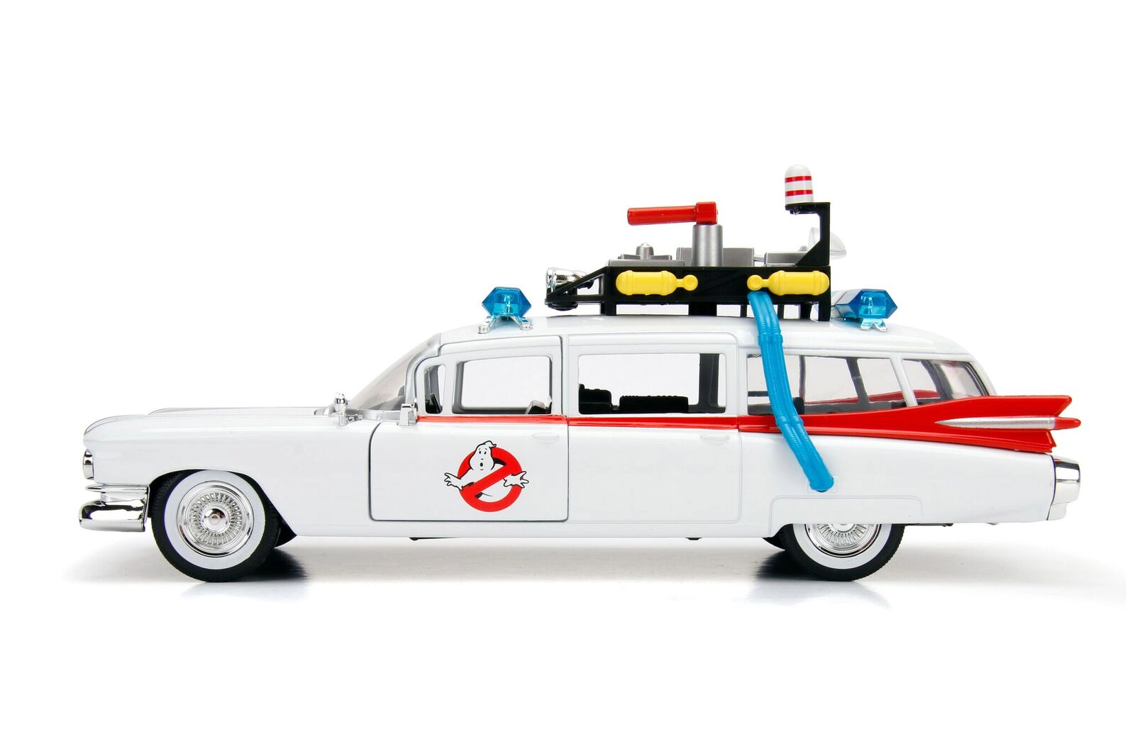 Jada 1959 Cadillac Ambulance Ecto-1 White "Ghostbusters" Movie "Hollywood Rides" Series 1/24 Diecast Model Car by Jada