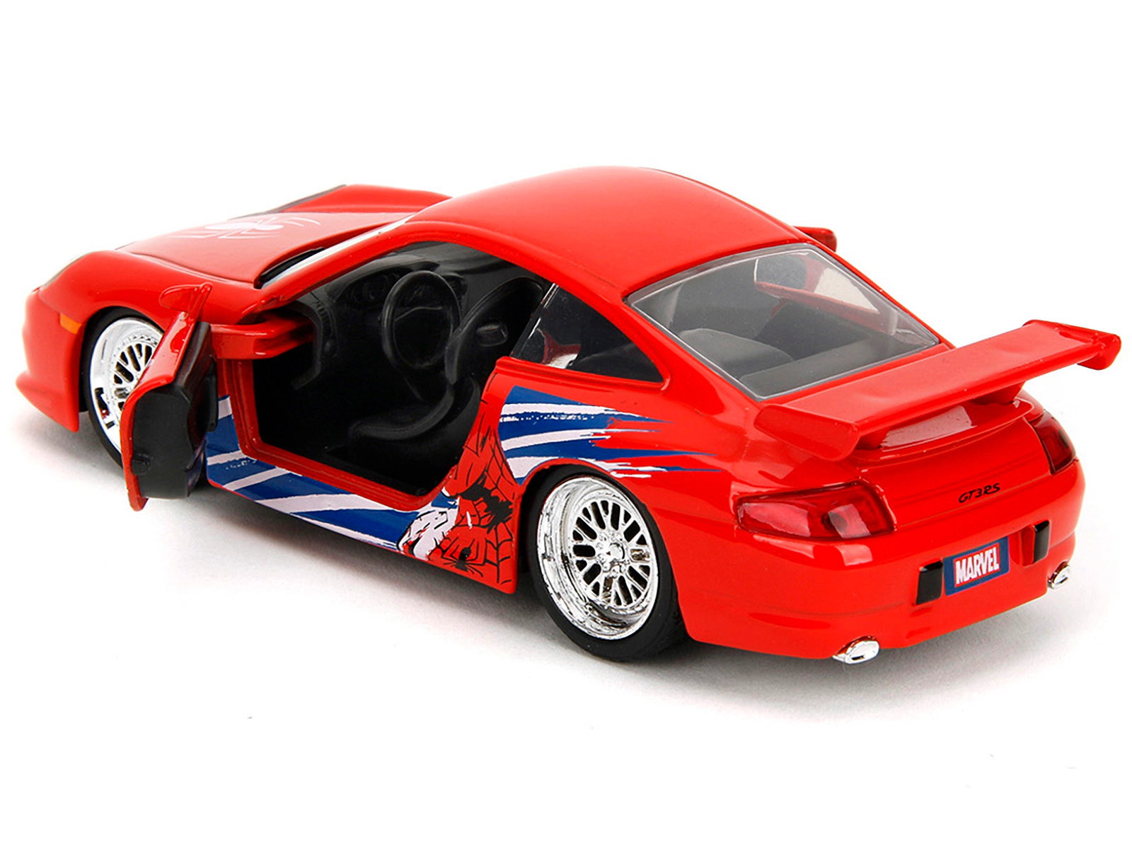Jada Porsche 911 GT3 RS (996) Red with Graphics "Marvel's Spider-Man" 1/32 Diecast Model Car by Jada