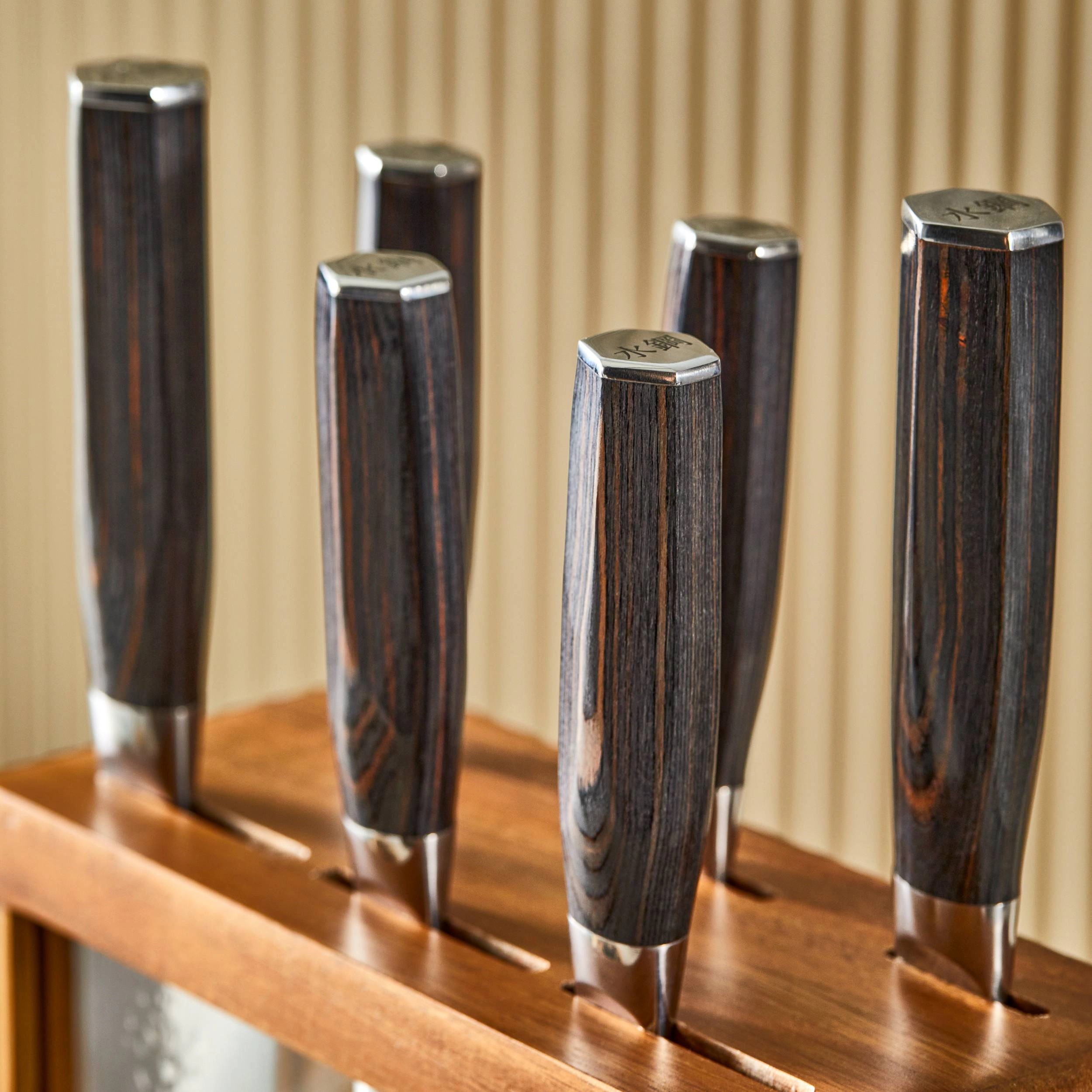 Cuisine::pro® Damashiro EMPEROR® Mokuzai Knife Block 7 Piece