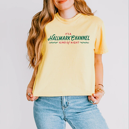 Simply Sage Market - Women's Boxy Crop Top Graphic T-Shirt - Hallmark ...