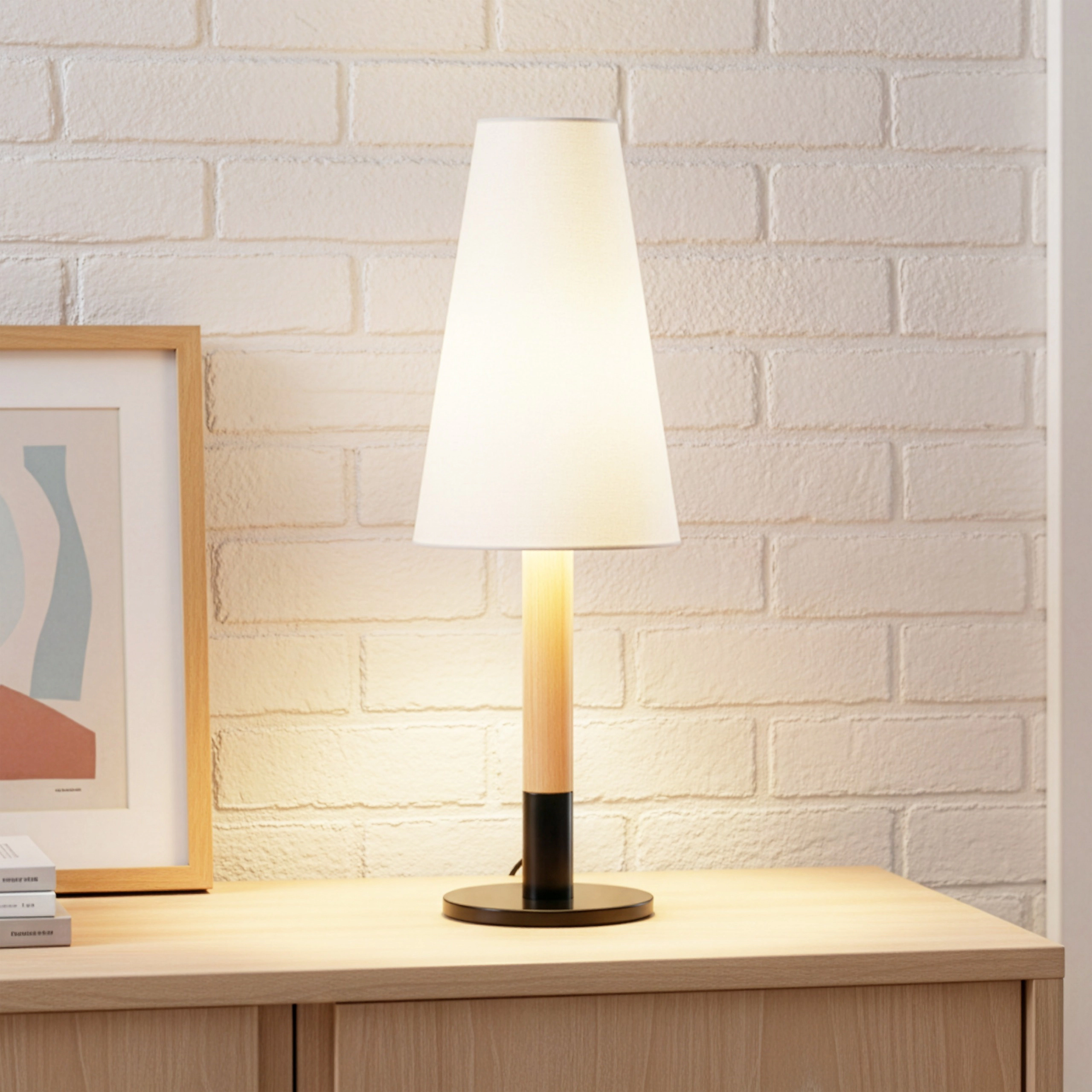 Brightech Arthur Wood LED Desk Lamp