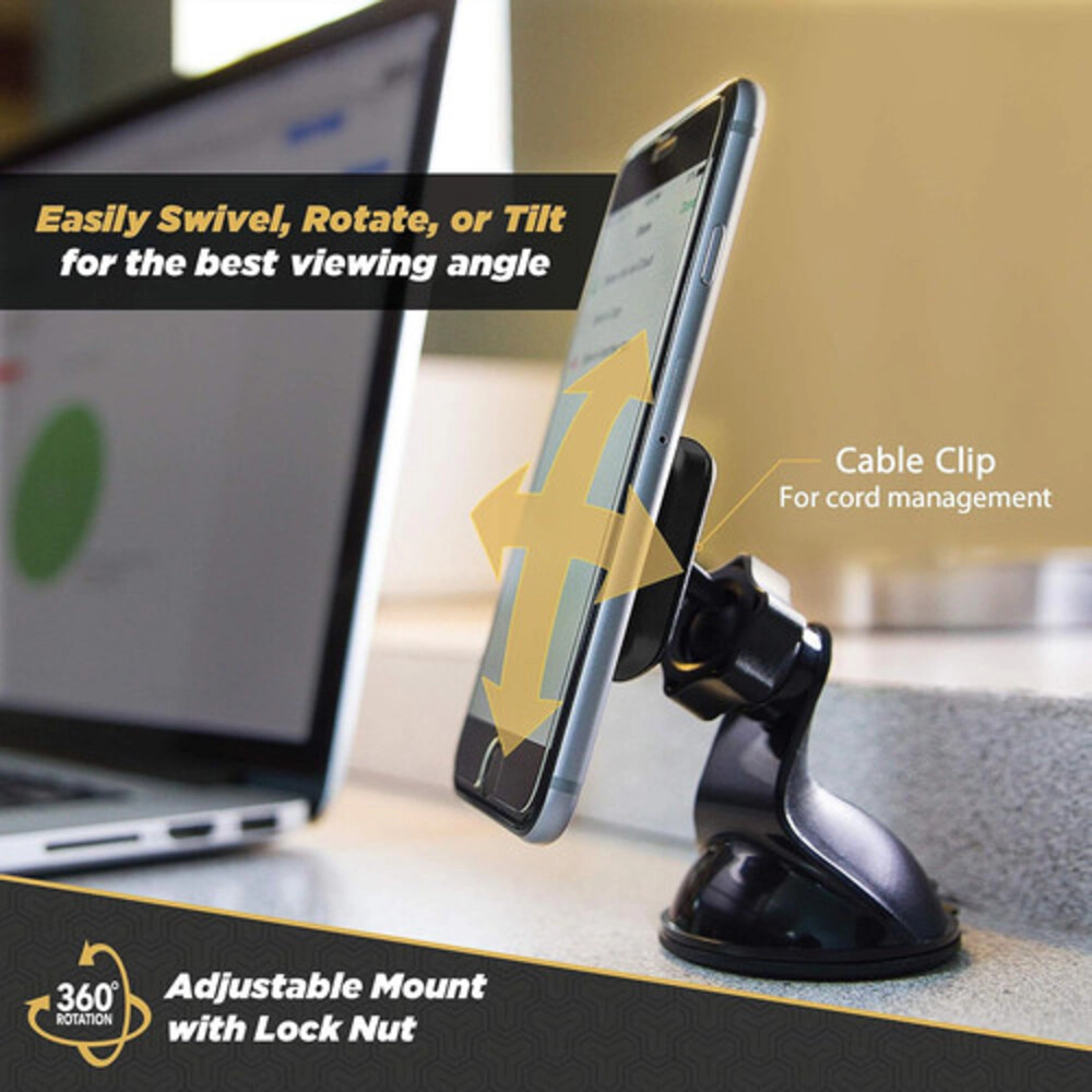 OneLink Gadgets Magnetic Suction Cup Phone Mount 2 Pack