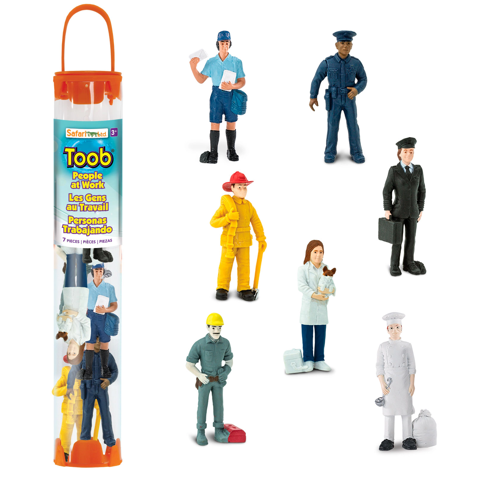 Safari Ltd. - People at Work Designer TOOB - contains 7 Mini Figurines