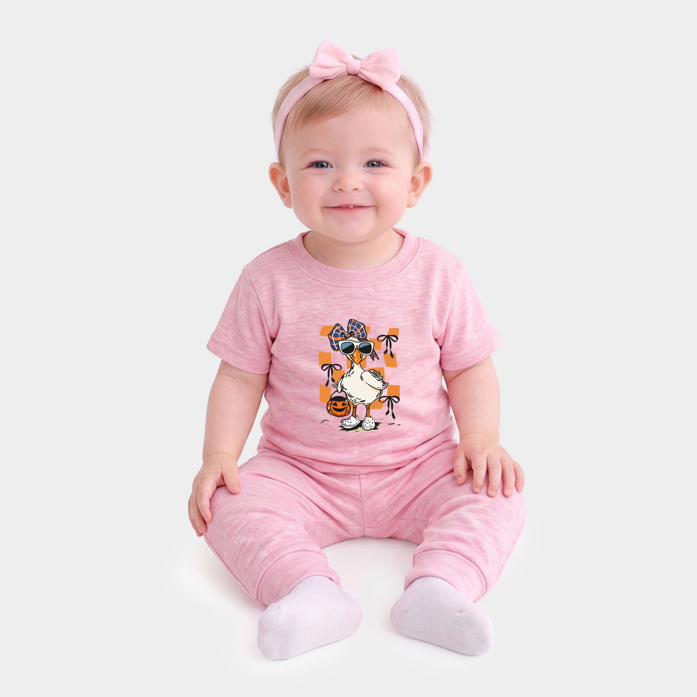 The Juniper Shop - Infant Jogger Pant Crew Set of 2 Halloween Goose