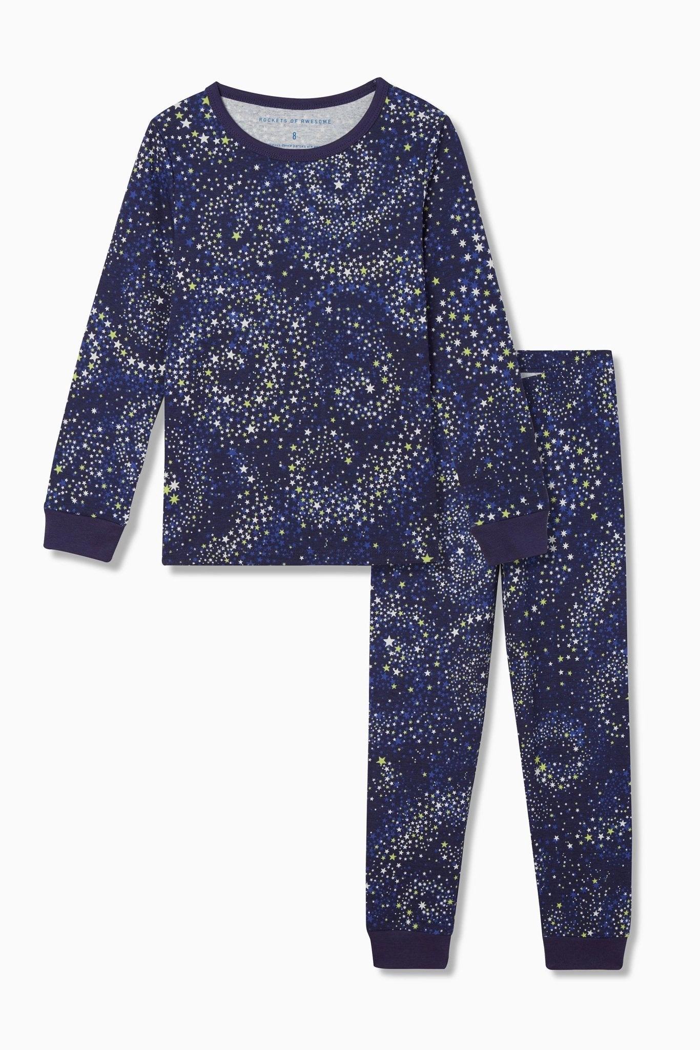 Rockets of Awesome Night Sky Fitted PJ Set for Unisex
