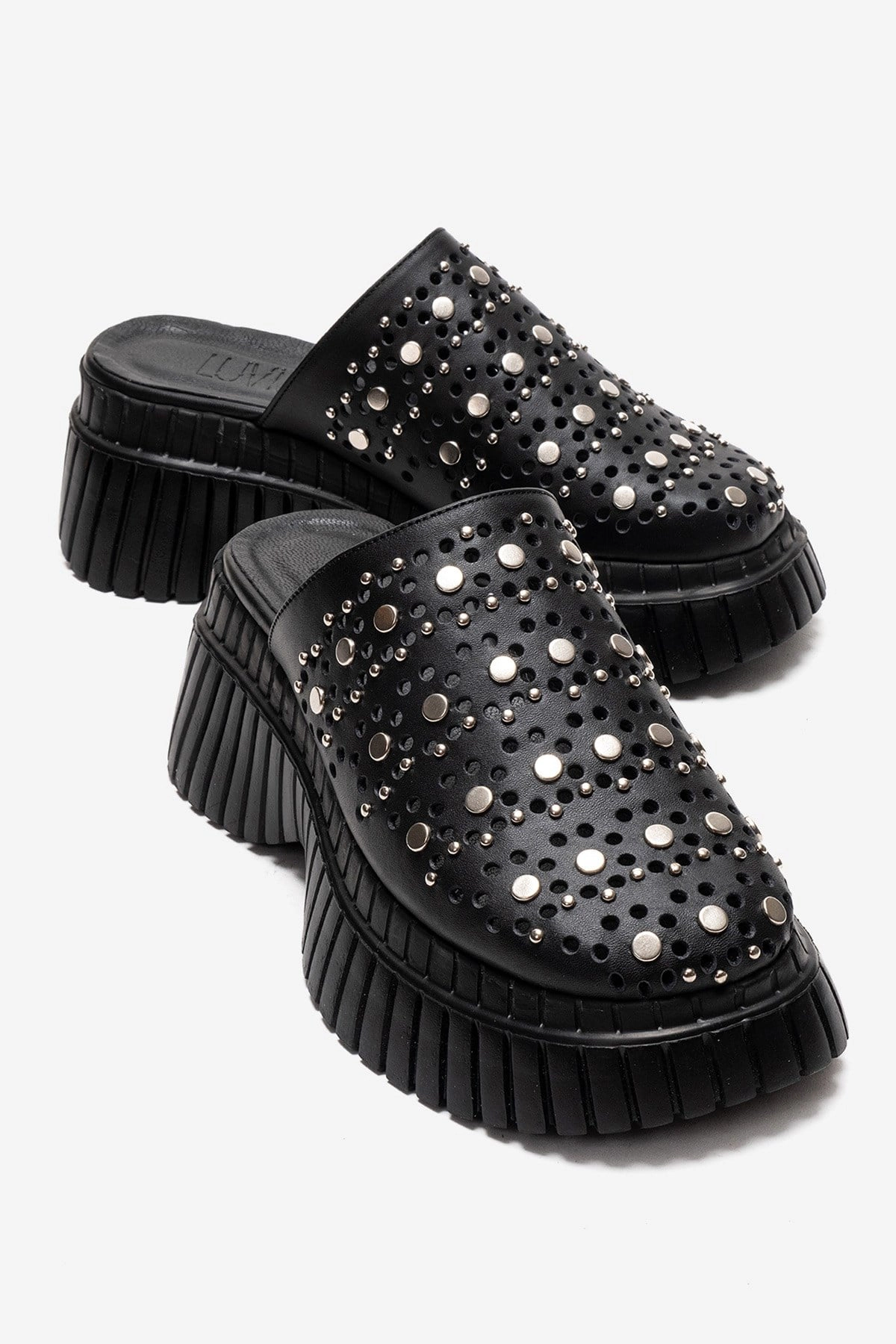 Forever & Always Womens Harlow Leather Platform Sandals