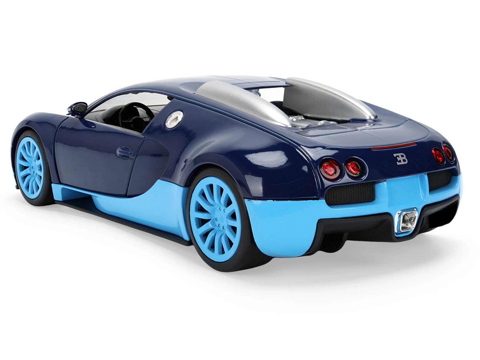Jada 2011 Bugatti Veyron Dark Blue with Light Blue Accents "Hyper-Spec" Series 1/24 Diecast Model Car by Jada