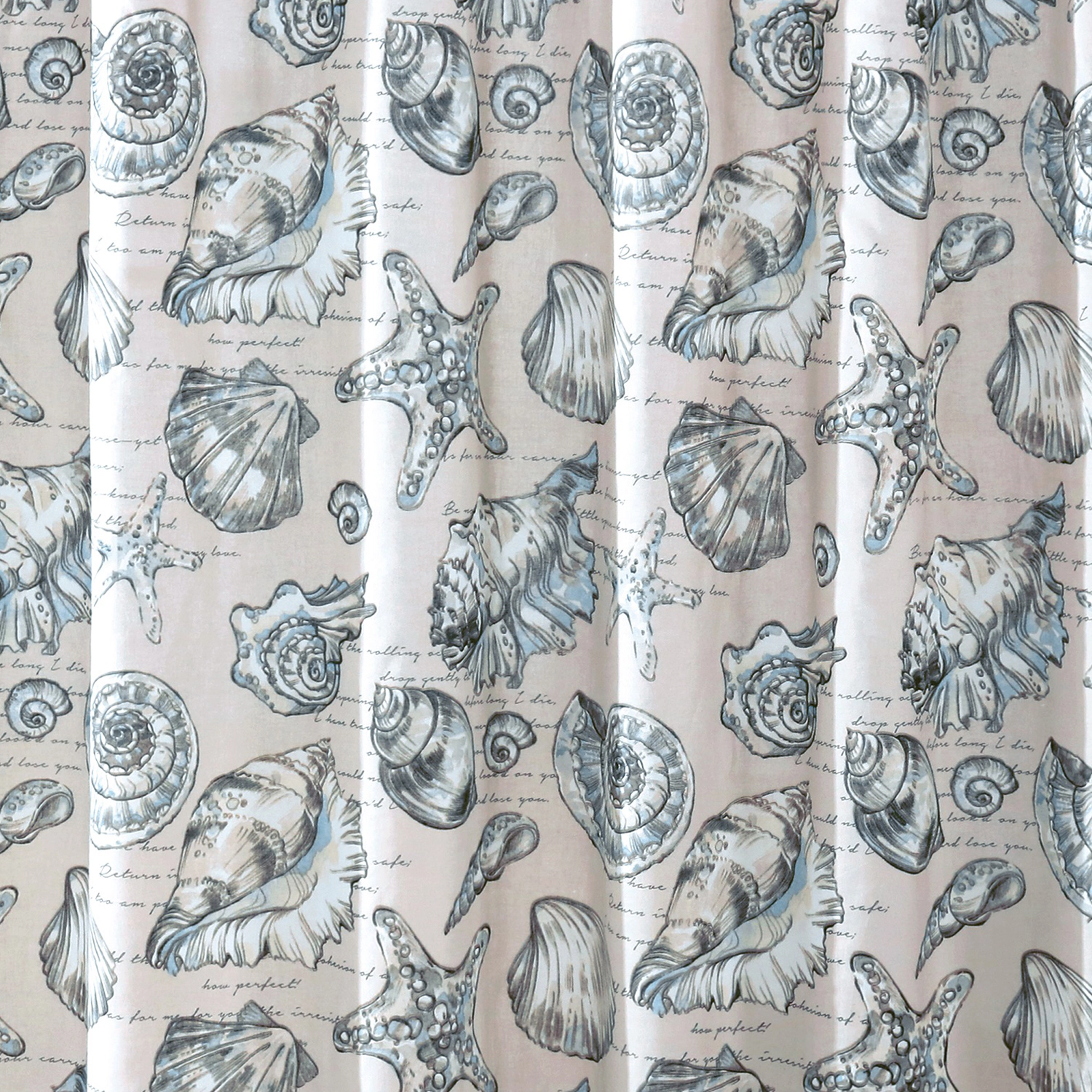 Barefoot Bungalow Cruz Shower Curtain 72x72 Linen