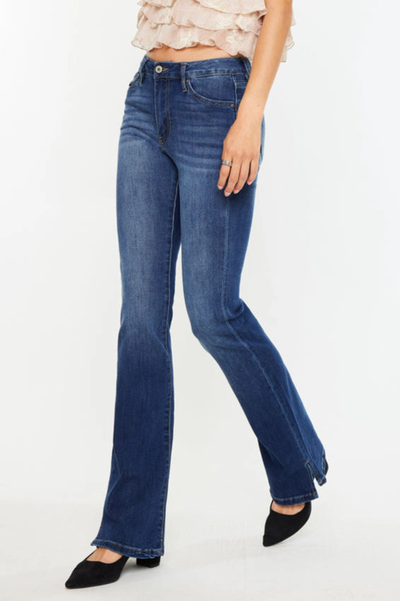 KanCan Women's Essentials High Rise Bootcut Jeans Constance