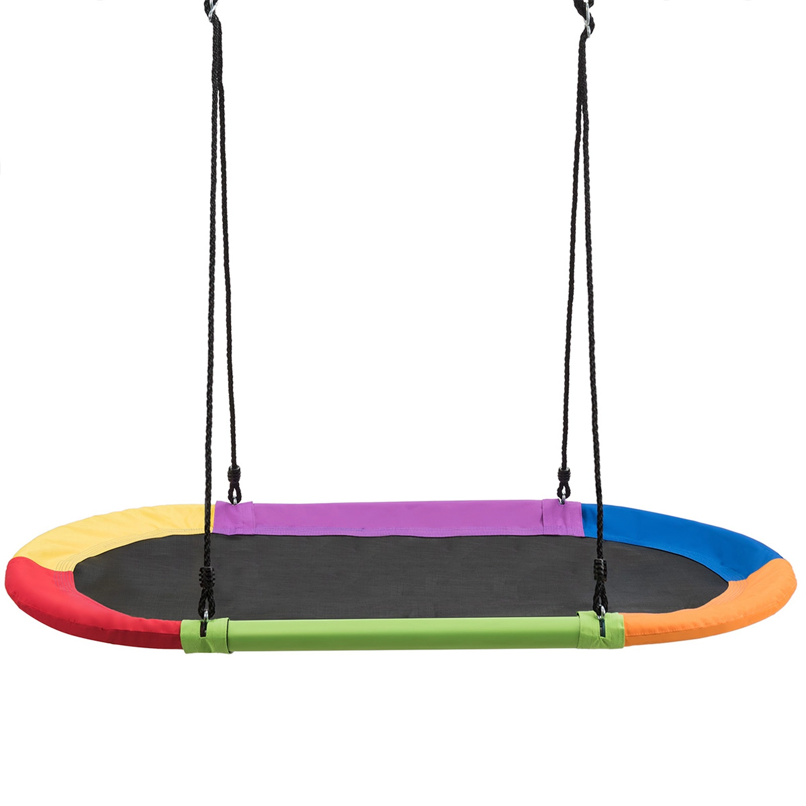 SUGIFT 60-in Saucer Surf Outdoor Adjustable Swing 700-lb Capacity Colorful