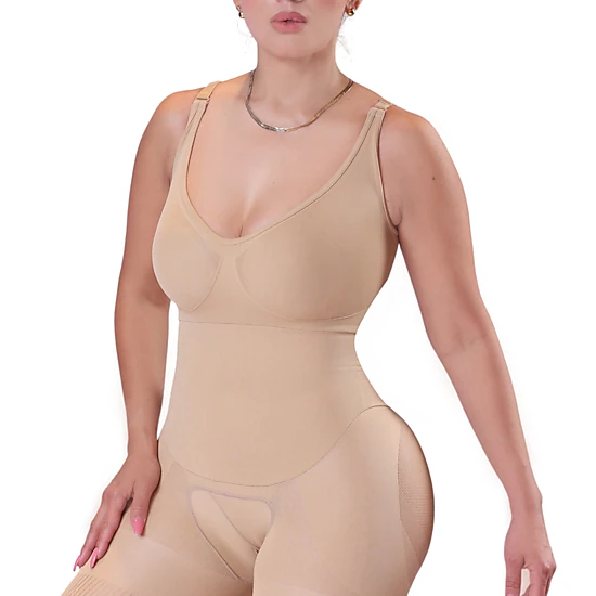 YAHAIRA Women's Happy Shapewear No.7 Bodysuit Double Tummy Layer Shorts