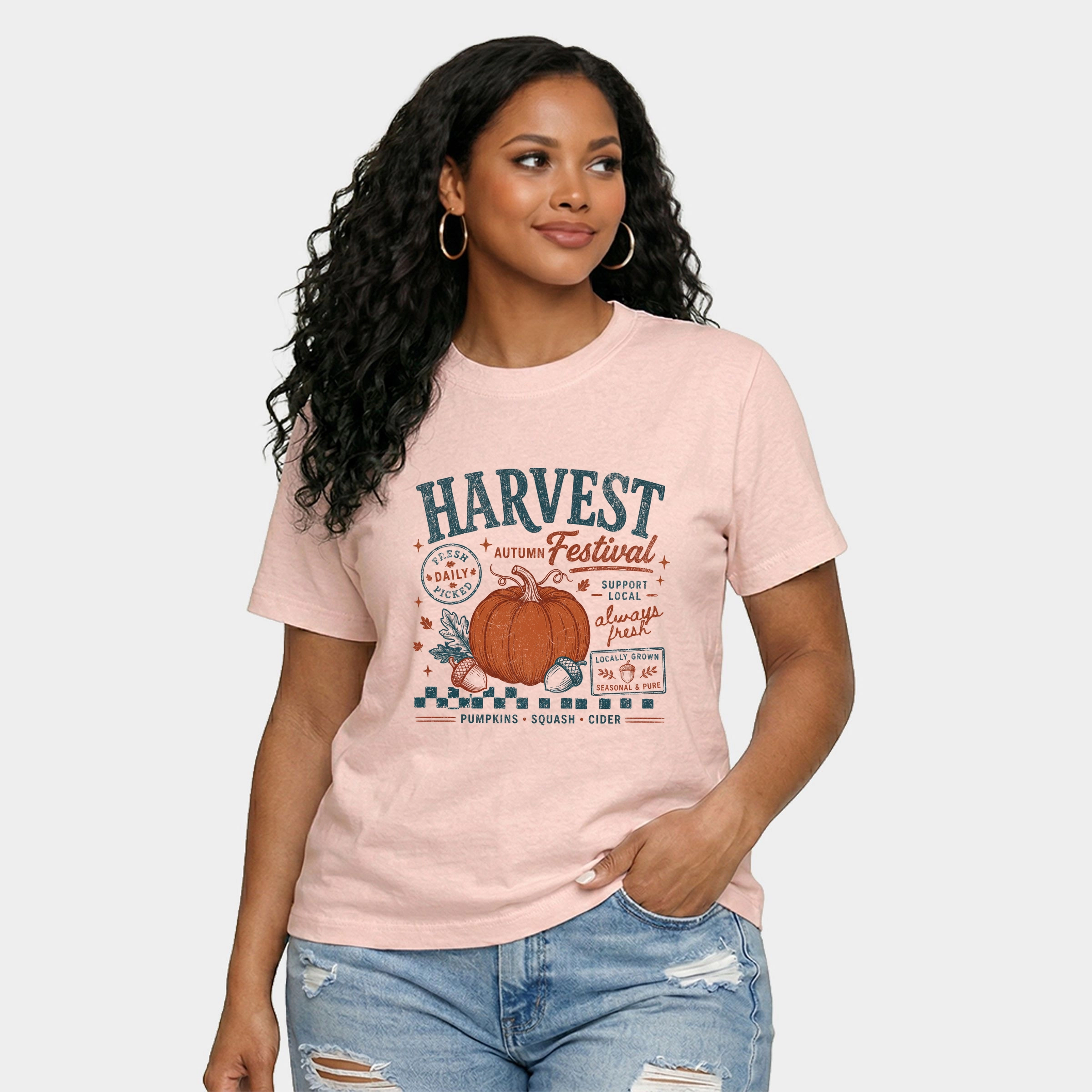 Simply Sage Market - Women's Relaxed Boxy Tee Autumn Harvest Festival