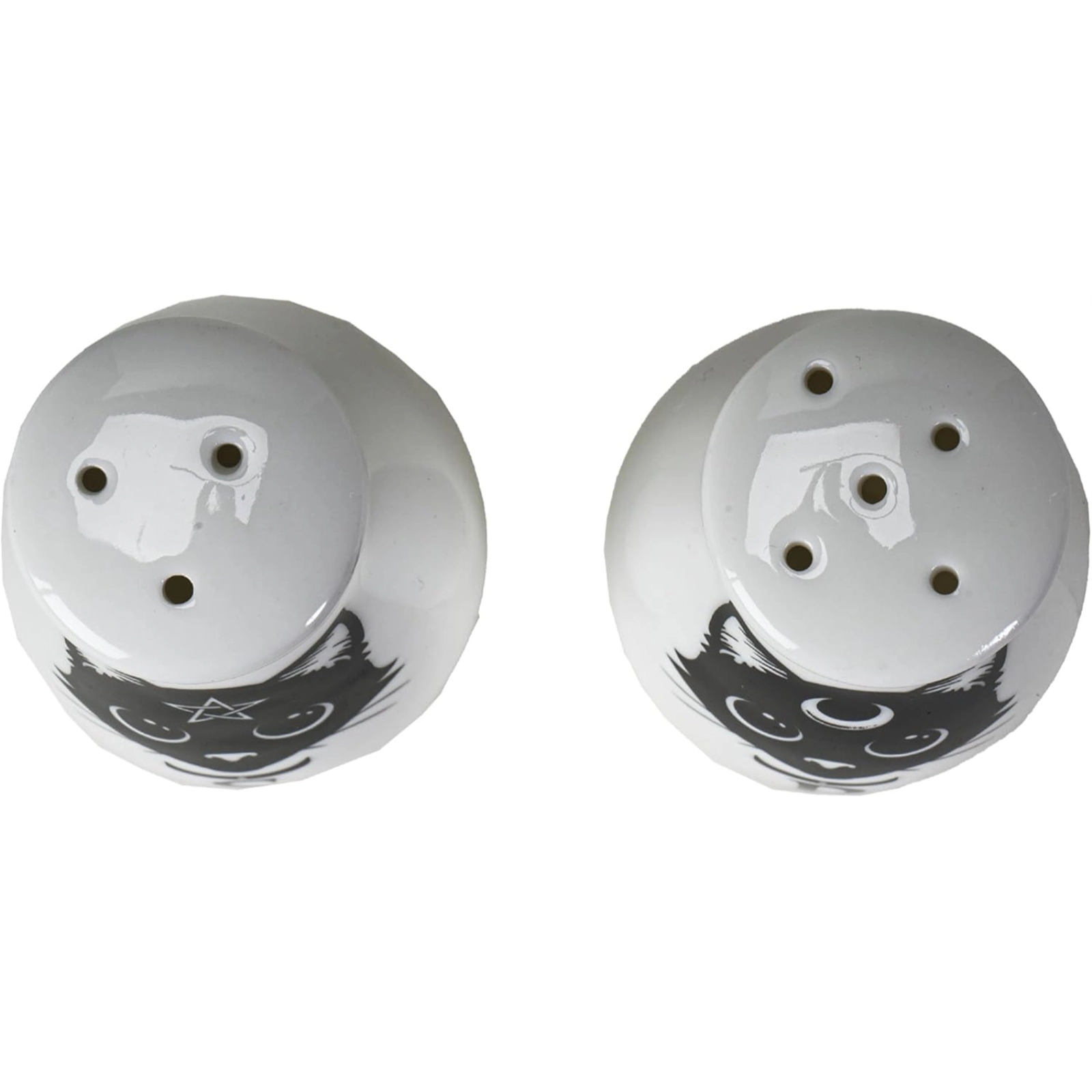 Pacific Giftware Sacred Geometry Black Cats Salt and Pepper Shakers Set