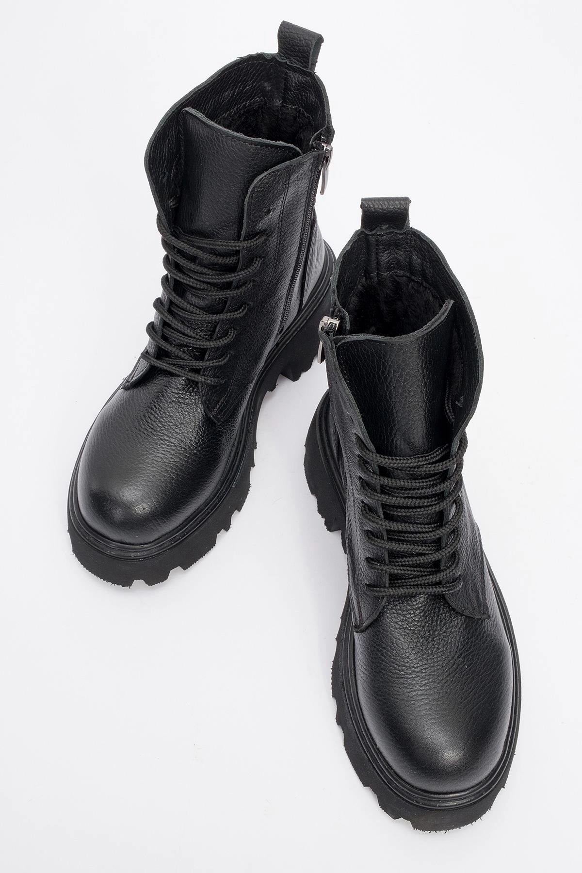 Forever & Always Womens Tina Leather Ankle Boots