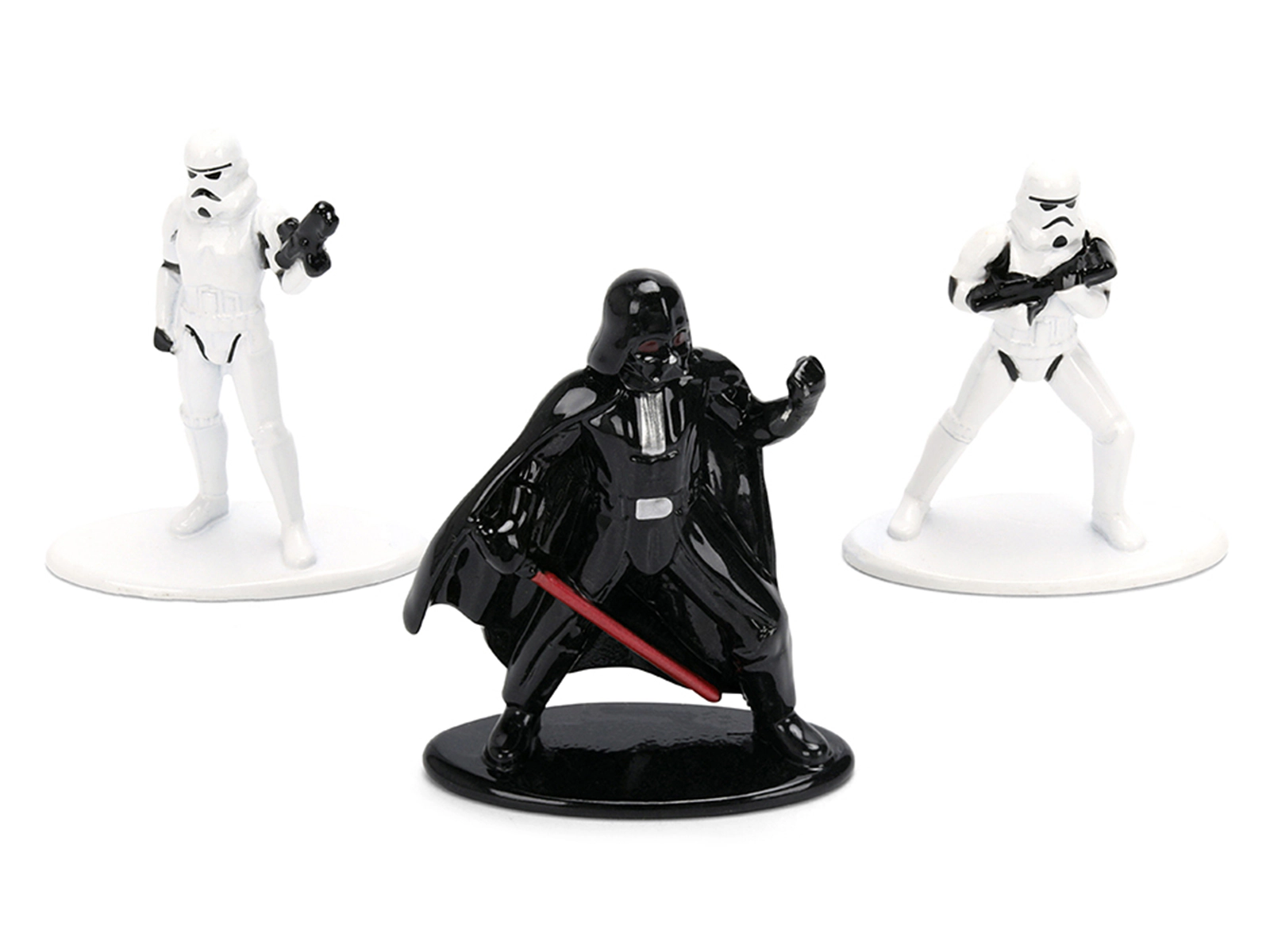 Jada Set of Diecast Figures "Star Wars" Movie Franchise "Nano Metalfigs" Series Diecast Models by Jada