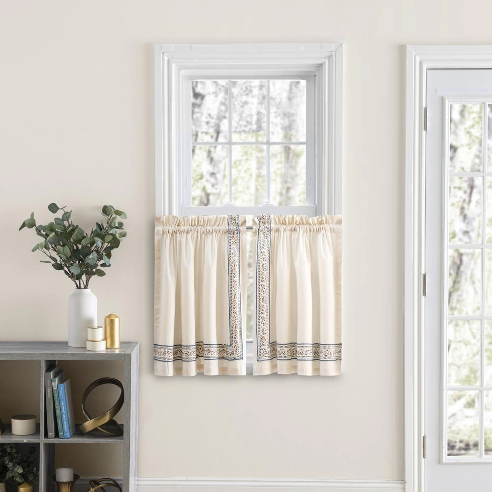 Ellis Curtain Richmark 1.5 Rod Pocket Tailo Tier for Windows
