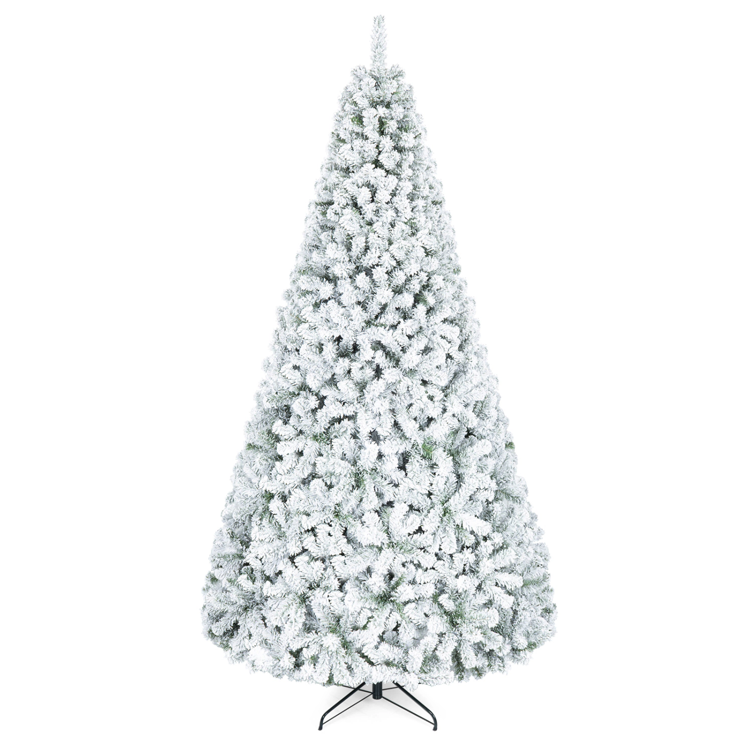 LJG Artificial Snow-Flocked Christmas Tree with Branch Tips