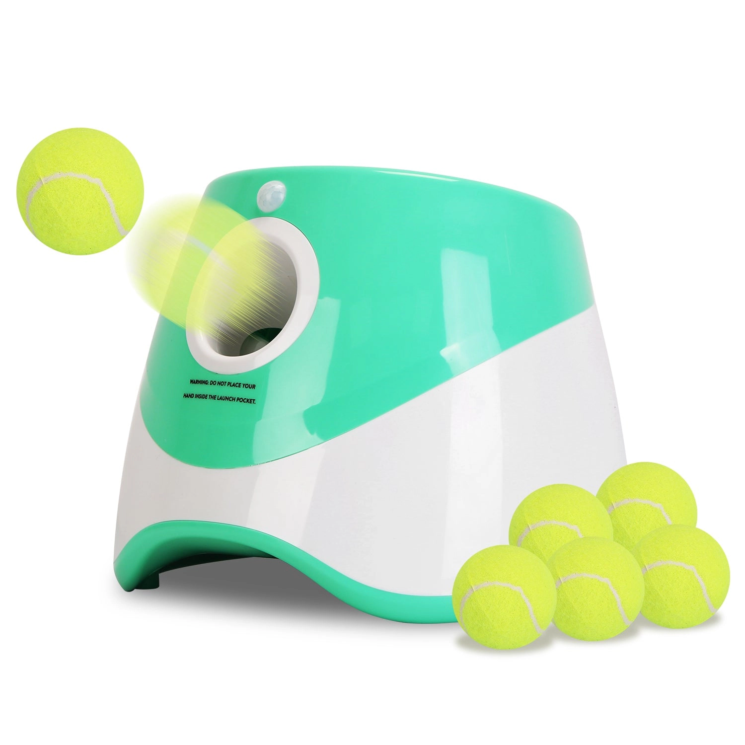GBruno Automatic Dog Ball Launcher With 6 Tennis Balls