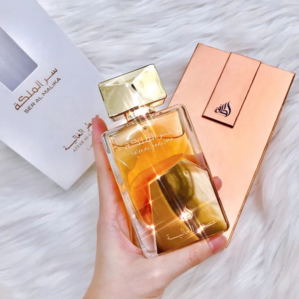 Lattafa Ser Al Malika Attar Al Ghalia Eau de Parfum Spray for Women, 3.4 Fl Oz (100 mL)