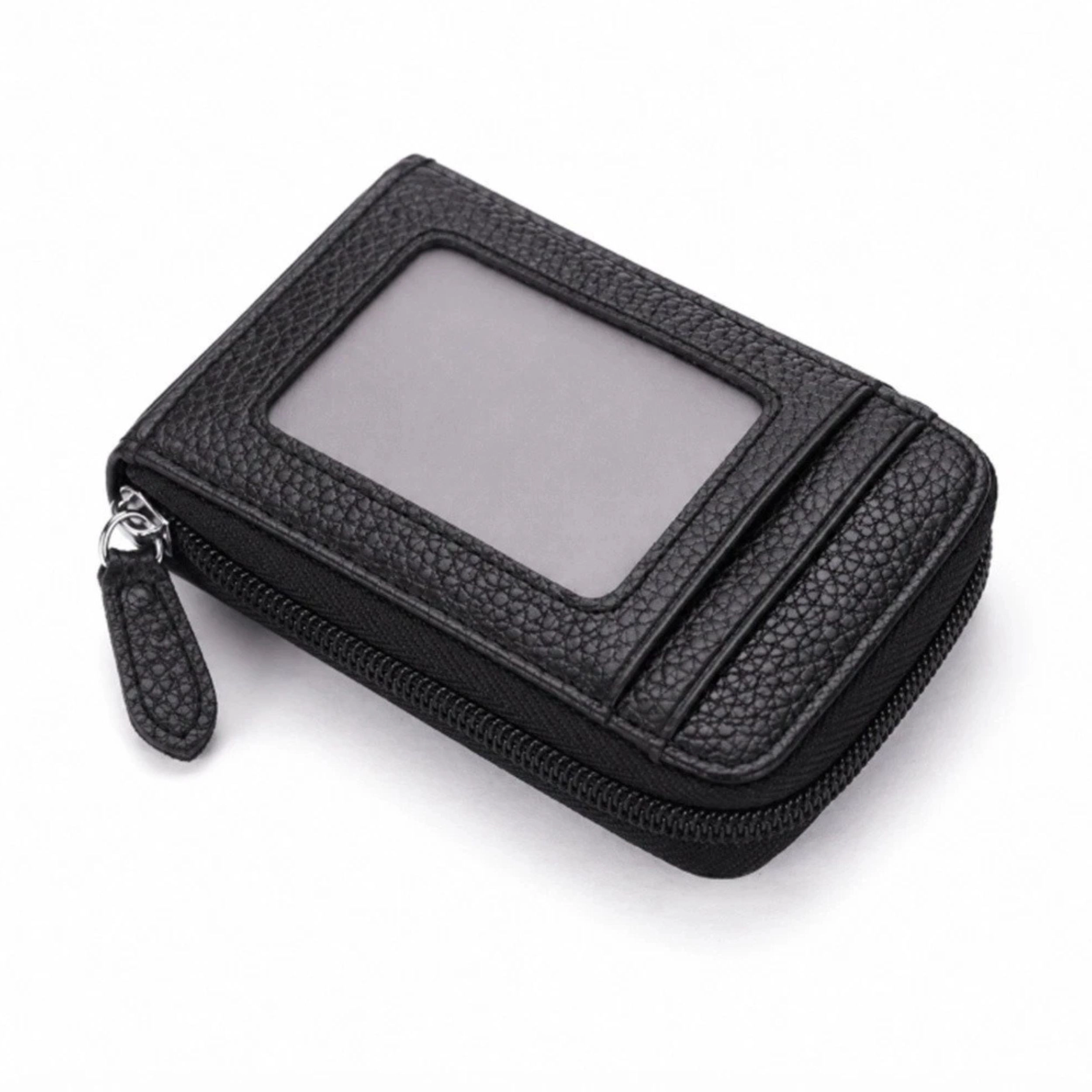 Home Collection Genuine Leather RFID Wallet Slim Zipper Card Holder