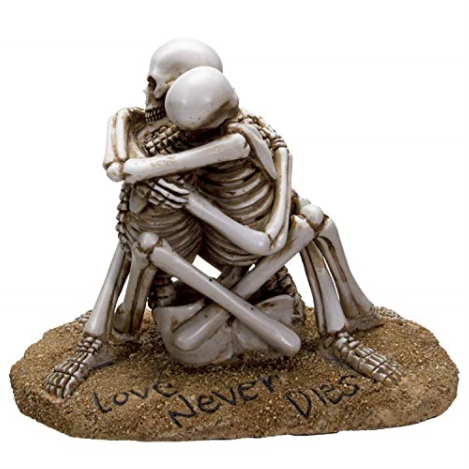 Pacific Giftware Love Never Dies Skeleton Couple Sharing an Intimate Hug Resin Figurine 6.1 inch