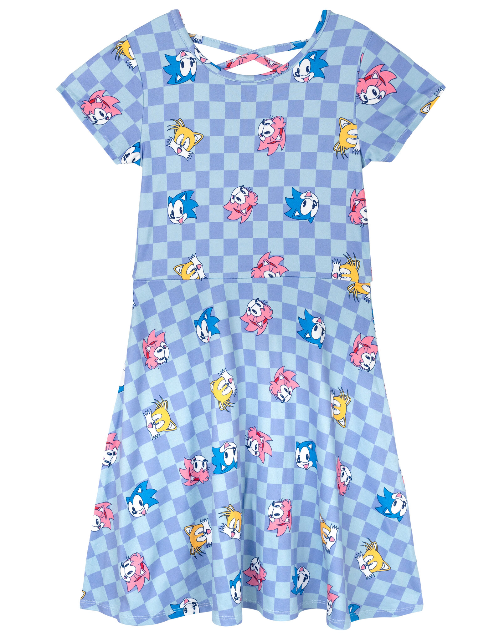 SEGA Sonic the Hedgehog Girls' 2-Pack Skater Dresses