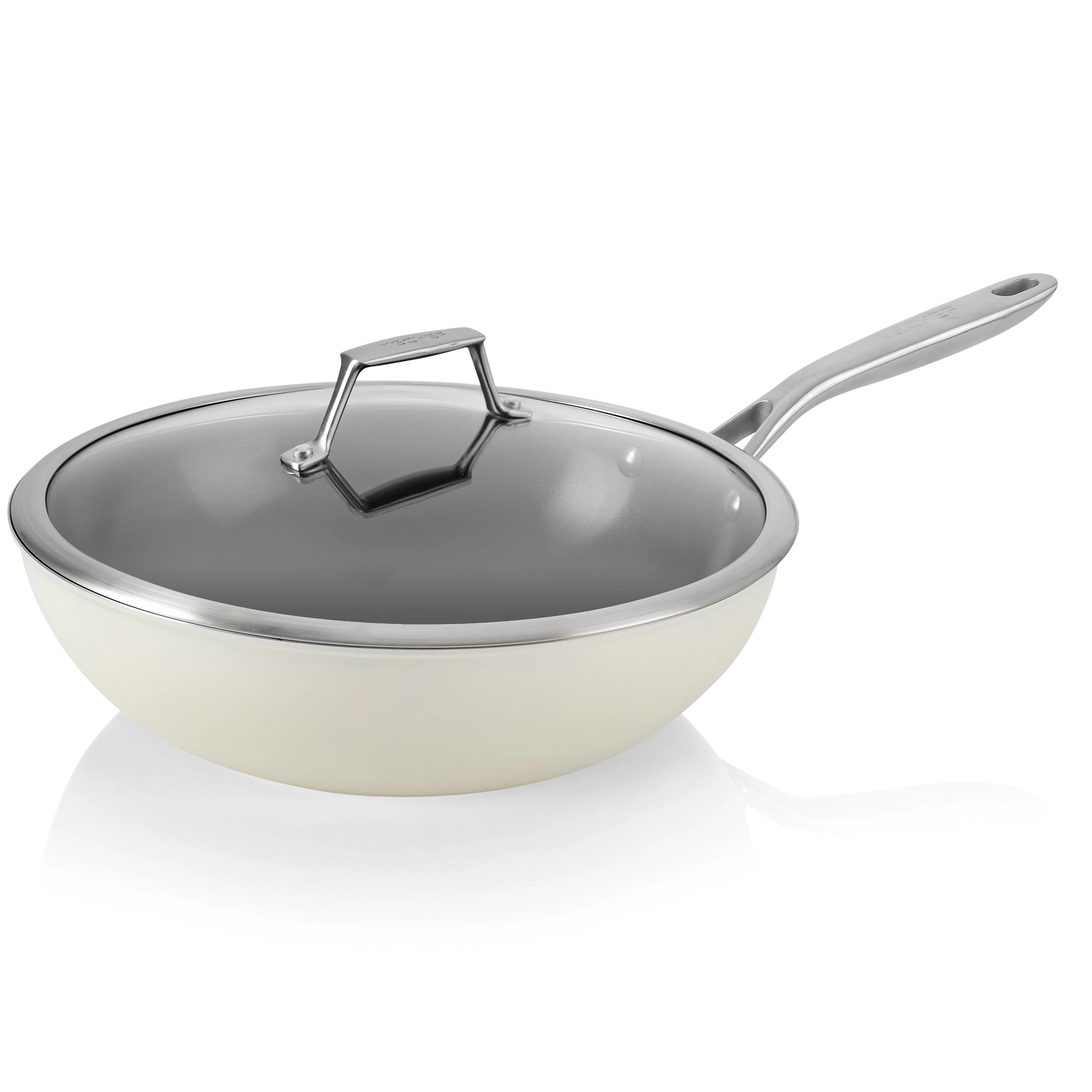 TECHEF - ValenCera - 12 Inch Wok/Stir-Fry Pan with Cover