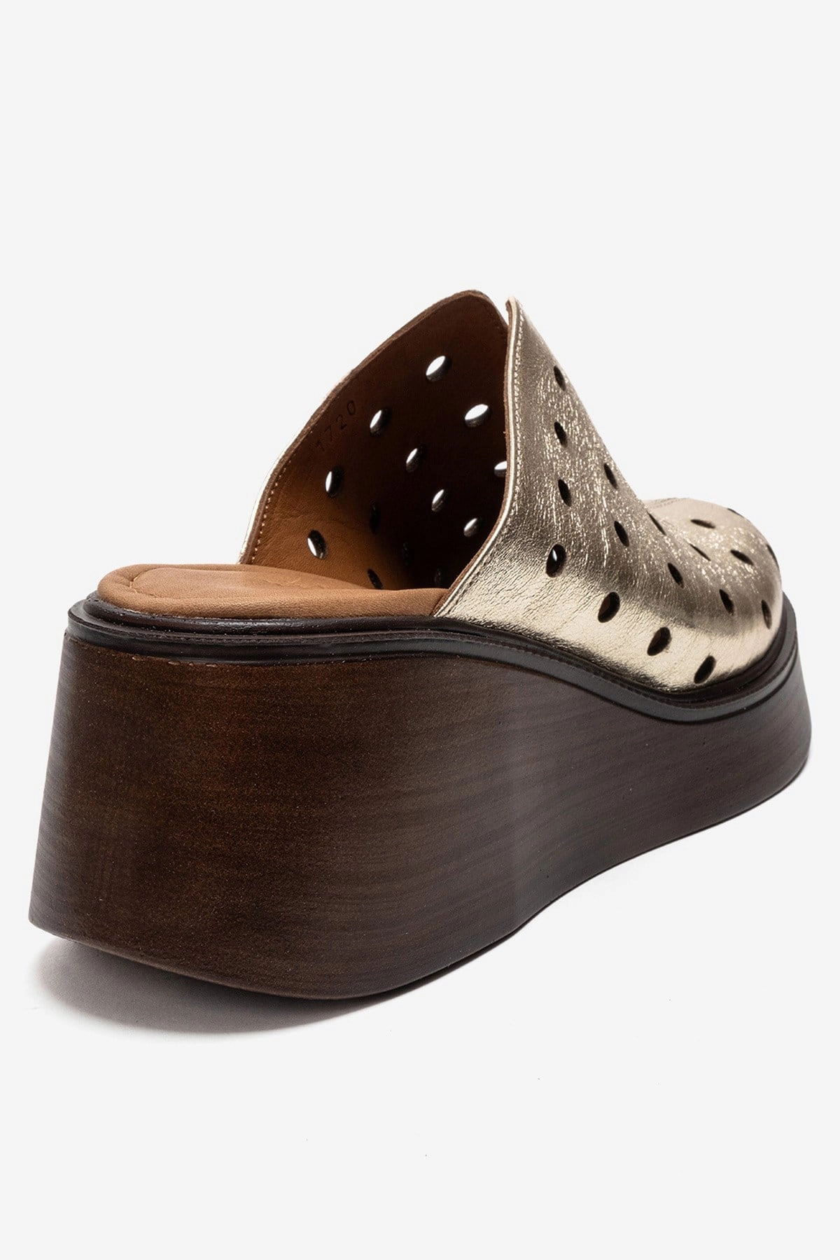 Forever & Always Womens Nives Leather Wedge Sandals