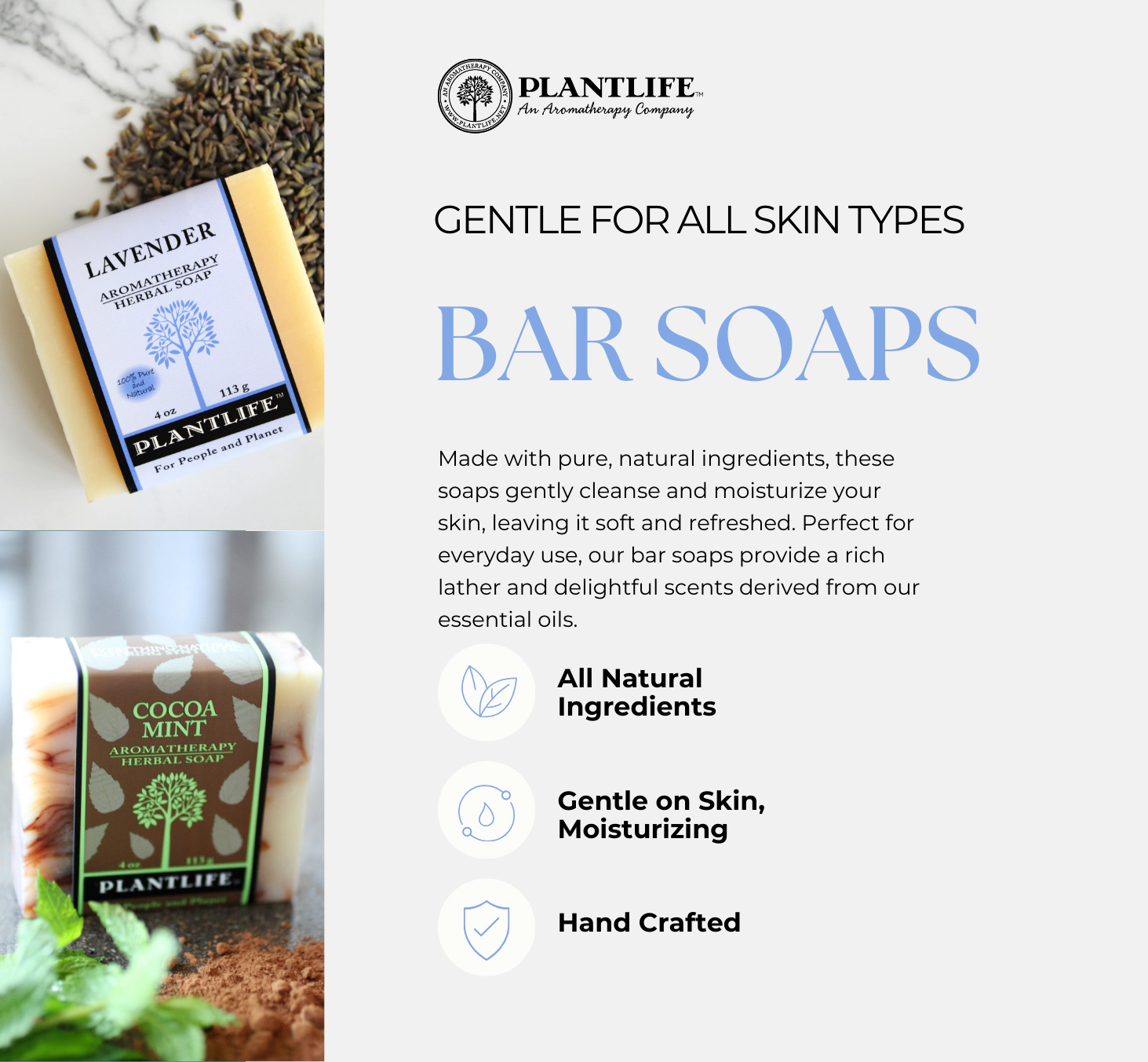Plantlife Earth Aromatherapy Herbal Soap 4-Pack Gift Set