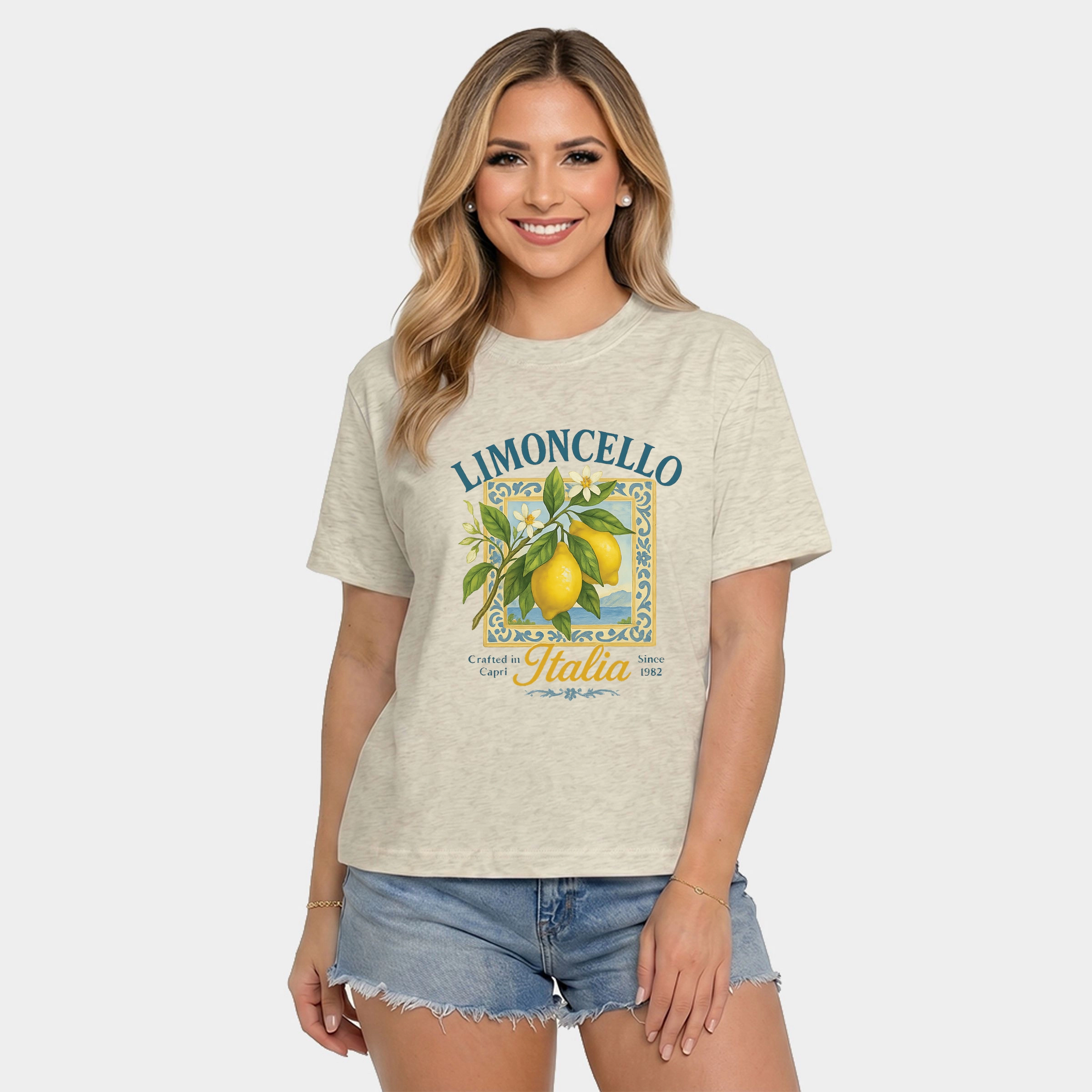 Simply Sage Market - Limoncello Frame Women's Relaxed Boxy Tee