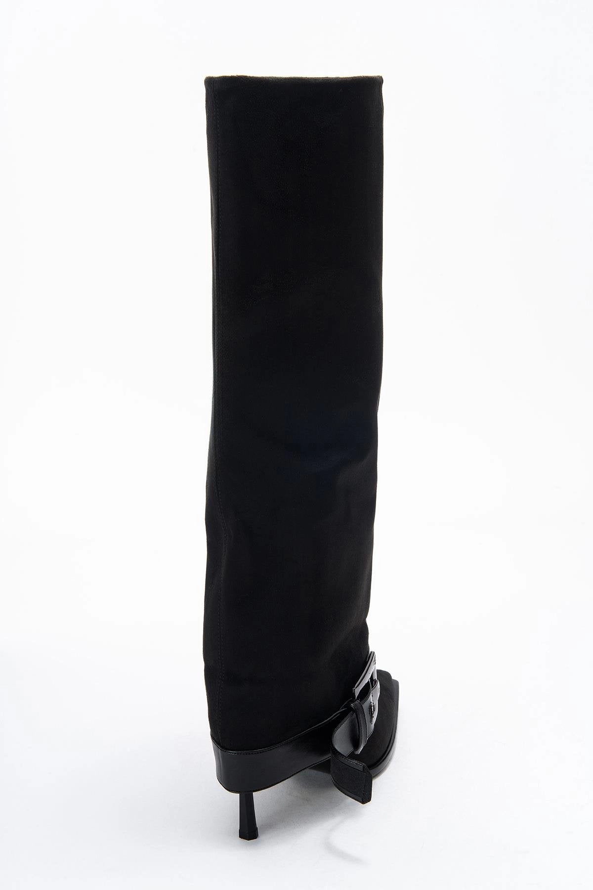 Prologue Shoes Womens Elva Buckle Strap Knee High Boot