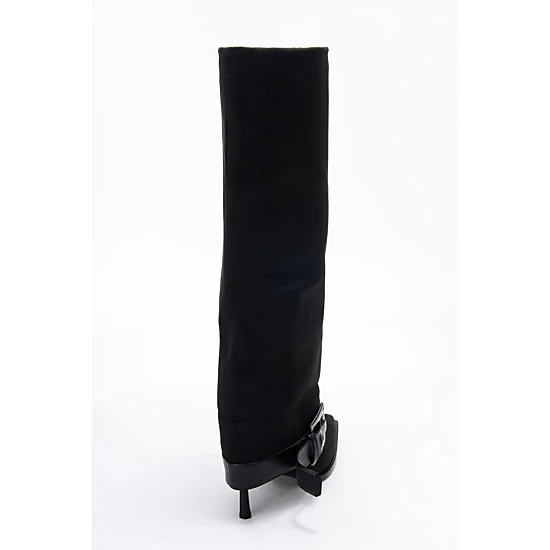 Prologue Shoes Womens Elva Buckle Strap Knee High Boot