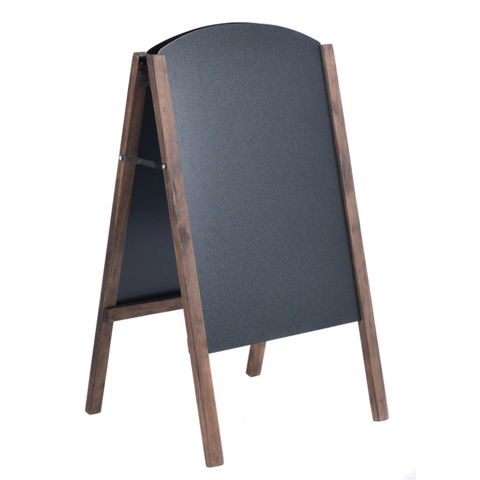 SUGIFT 40-in Wood A-Frame Sidewalk Chalkboard Sign with Double-Sided Pull-Out Board Yard Art 40-in Tall Black ＋ Coffee