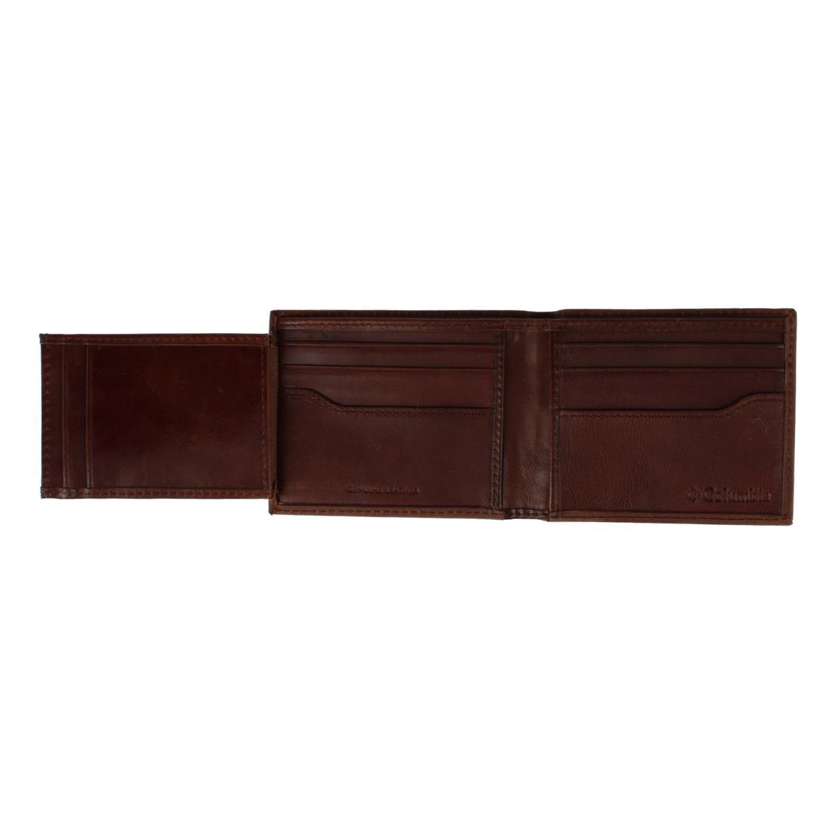Columbia Men's Leather Traveler Bifold RFID Wallet