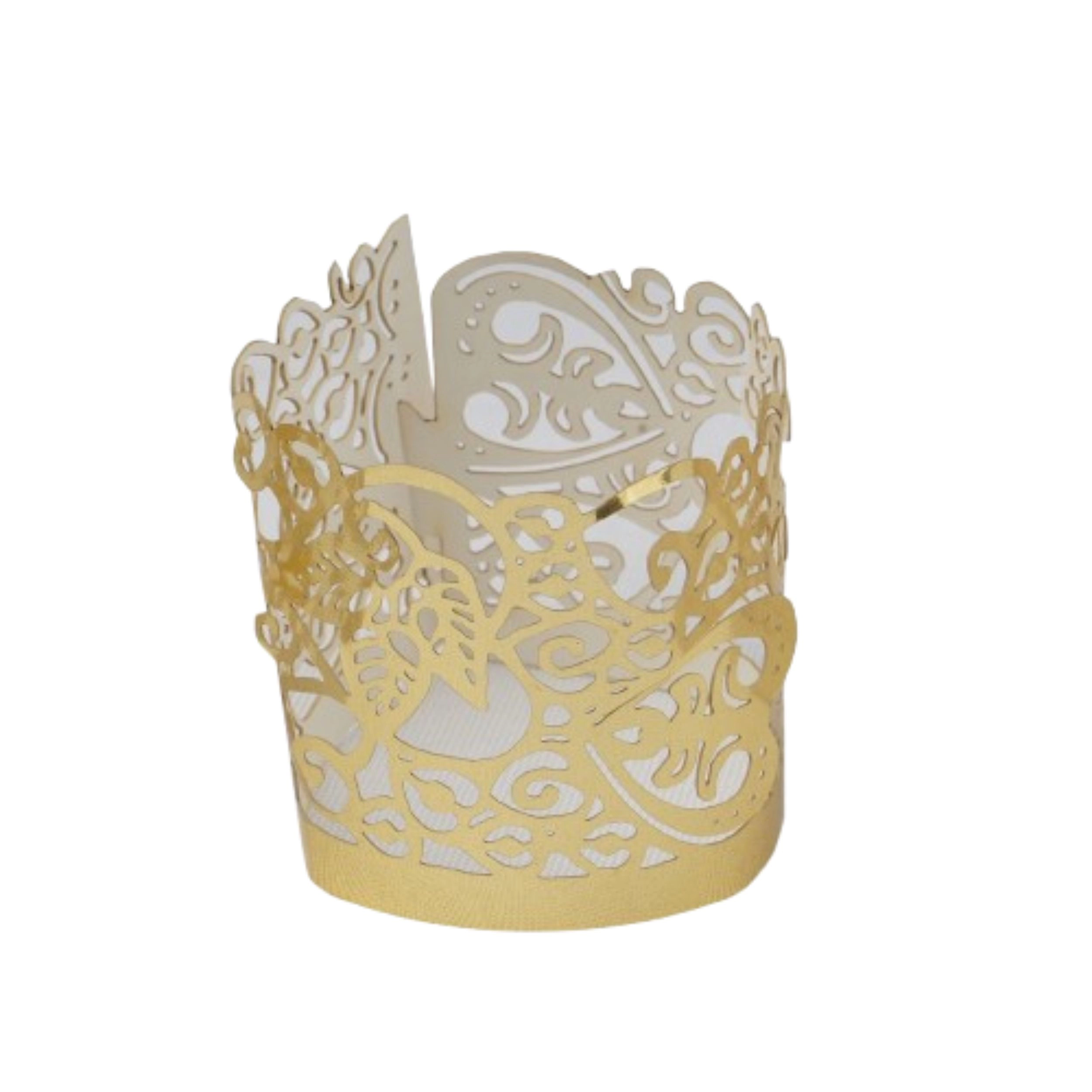Home Collection Pack of 20 Laser Cut Votive Candle Holder Wraps