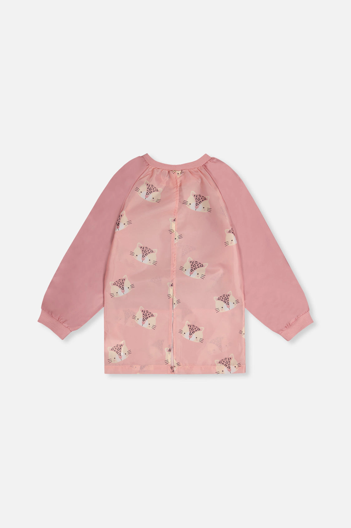 Deux par Deux Girls Water-Resistant Raglan Sleeve Leopard Print Apron