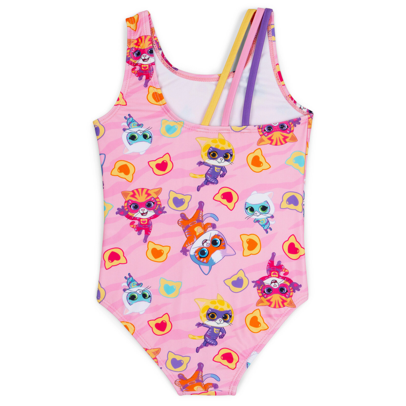 Disney Super Kitties Girls' Sleeveless One Piece Bathing Suit