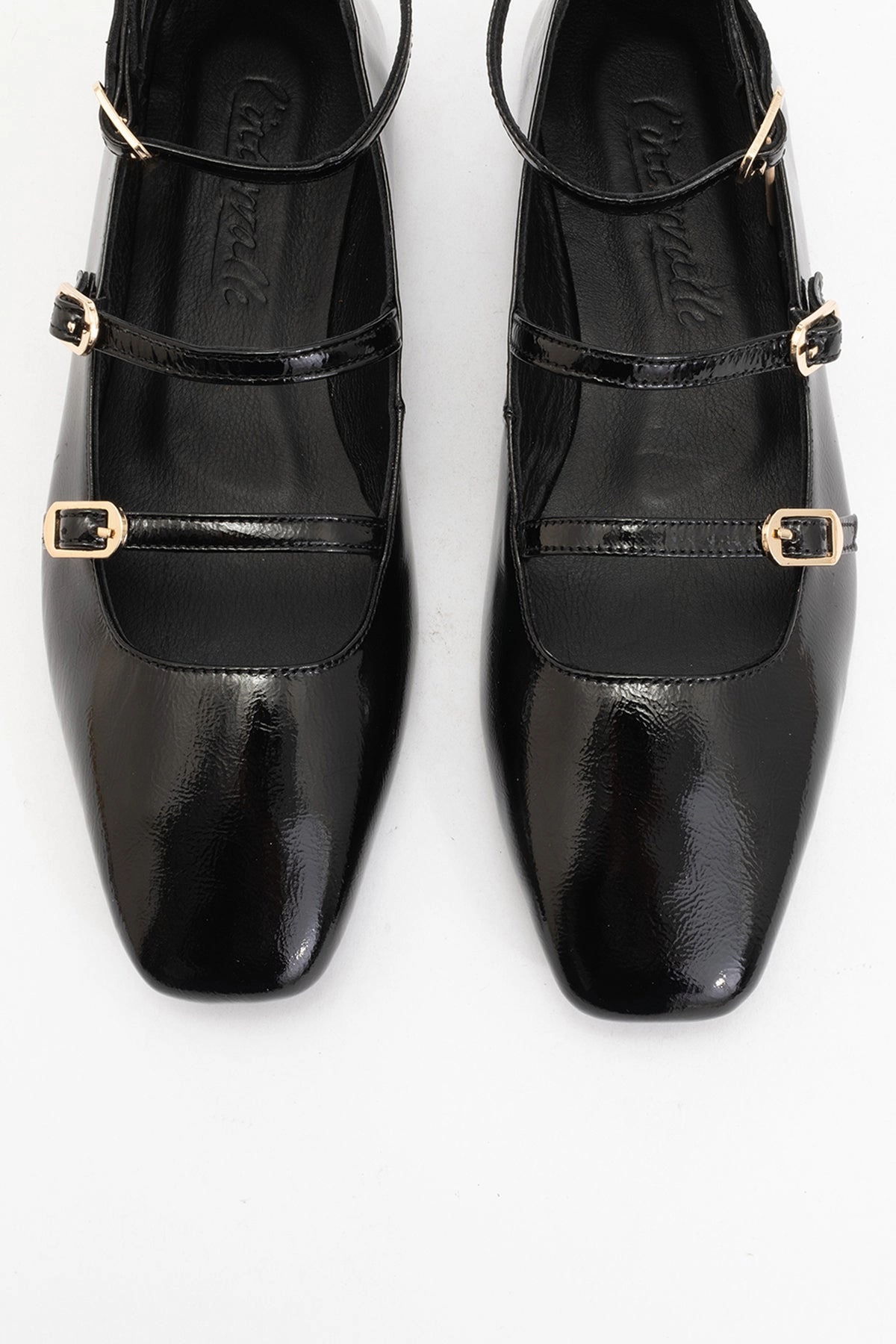 Forever & Always Womens Serena Leather Mary Jane Flats