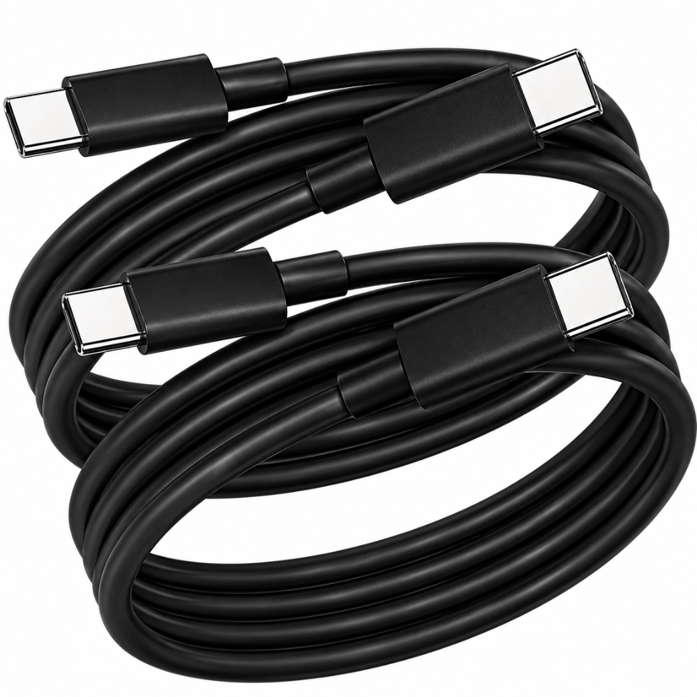 Qixxronics 2PCSUSB-C to USB-C Cable, 3FT Charging & Data Sync Cable for Samsung Galaxy, Z Flip, Fold, USBC Devices