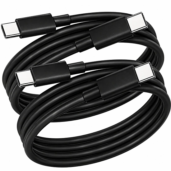 Qixxronics 2PCS USB C to USB C 3FT Charging & Data Sync Cable for iPhone 17 16 15, Galaxy, iPad with USB-C, MacBook