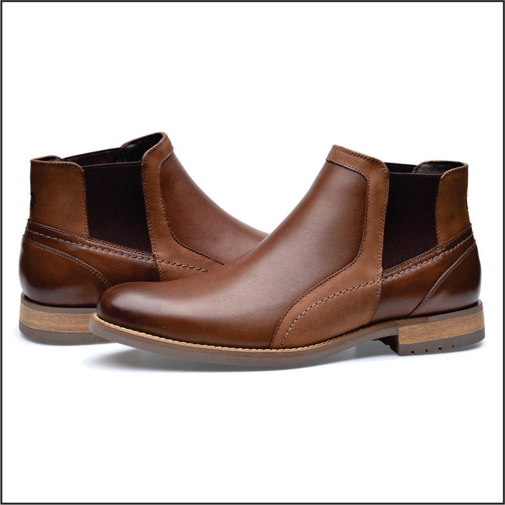 Pazstor Men's Chelsea Boots Mauri - Cowhide Leather