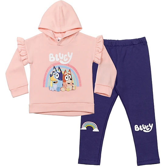 Bluey Girls' 2-Piece Hoodie and Leggings Set