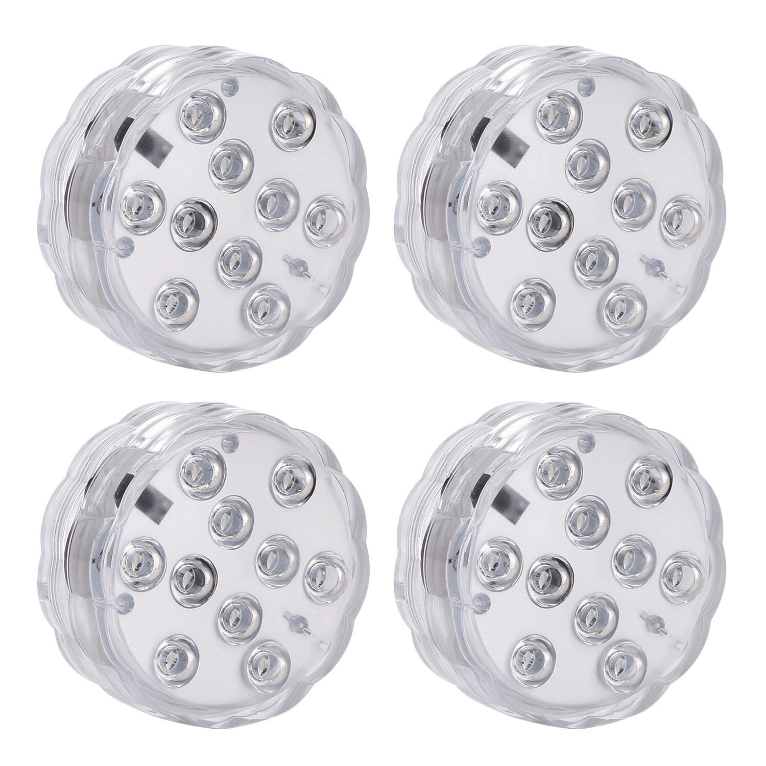 GBruno 4 Pcs Submersible RGB LED Lights