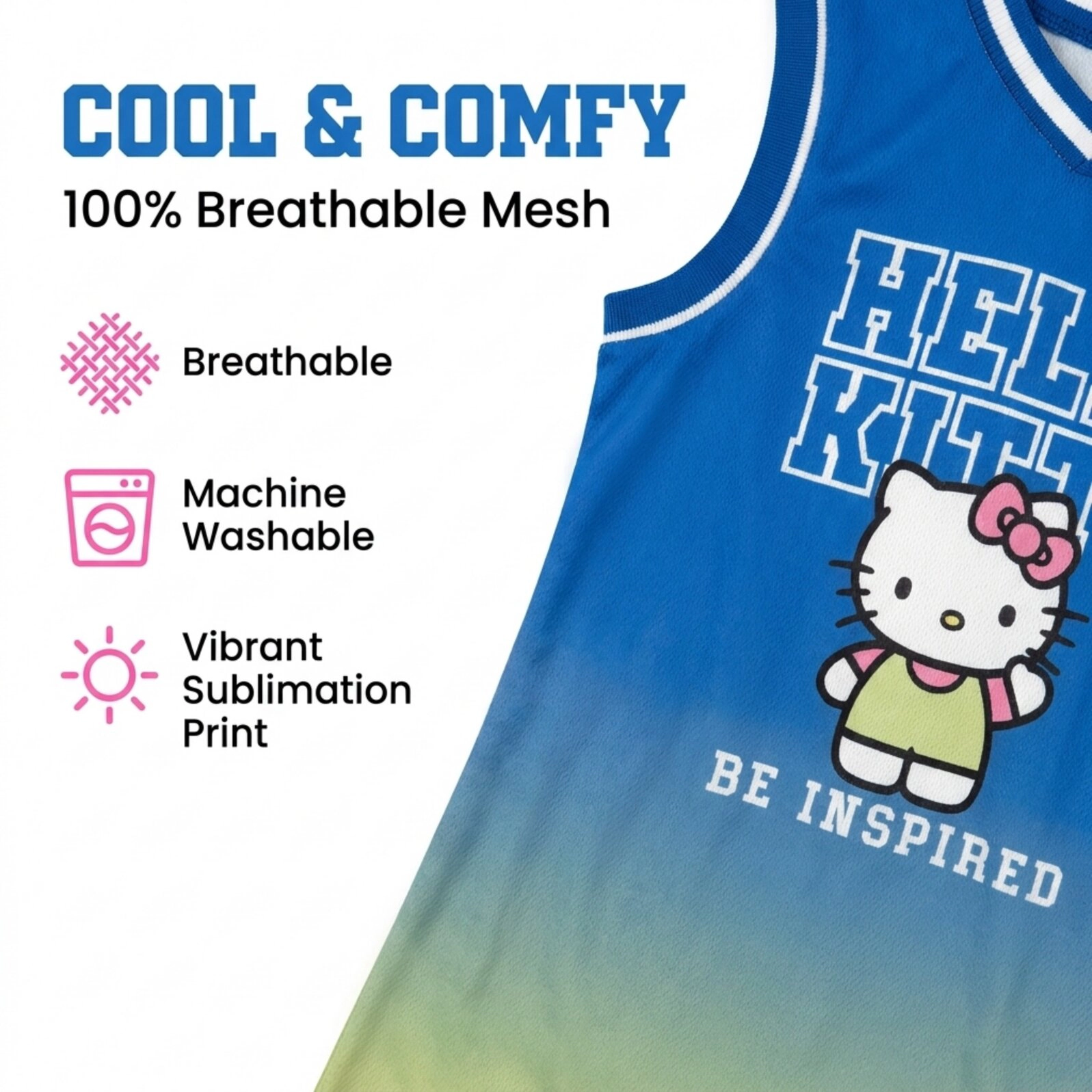 Hello Kitty Girls' Athletic Jersey Dress