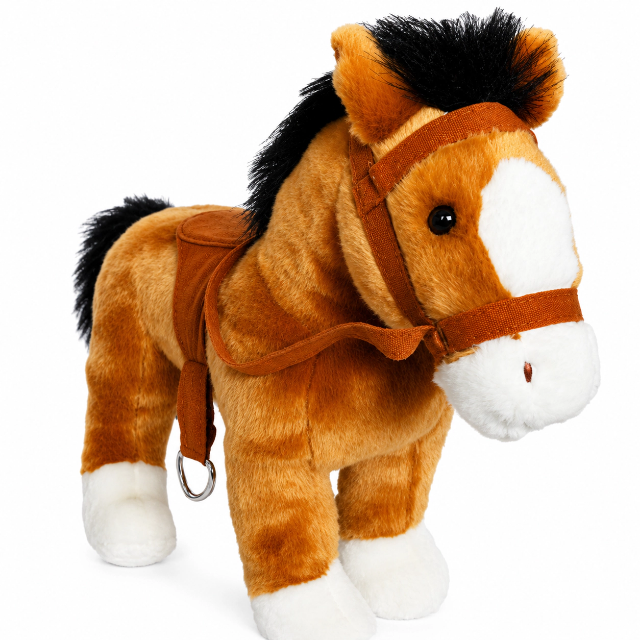 Auswella Plush® 17-Inch Copper Penny Golden Brown Horse