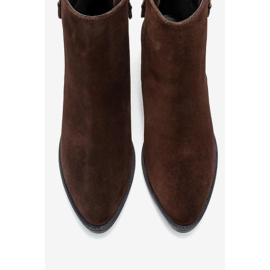 Forever & Always Womens Jayer Leather Double-Zip Block Heel Boots